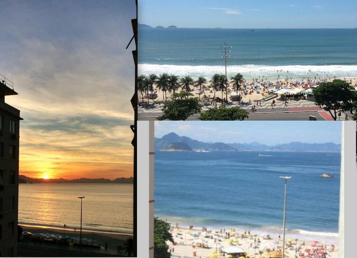 Estudio Copacabana/Ipanema Vista Mar Rio de Janeiro Bagian luar foto